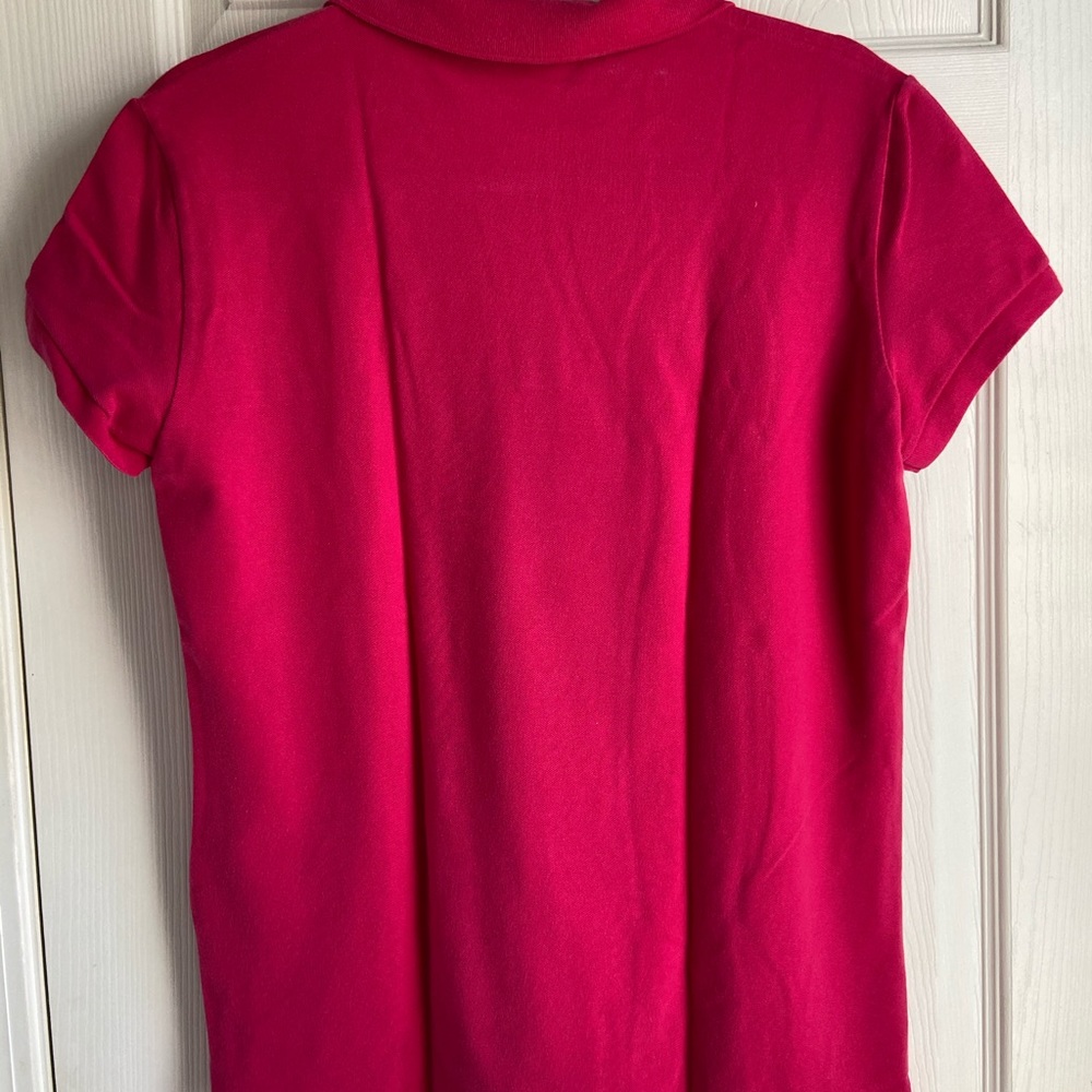 Lacoste Women's Hot Pink Short Sleeve Polo size 46 - Picture 5 of 7